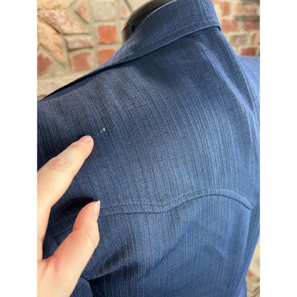 HbarC California rancher western Blazer navy blue - Picture 7 of 13